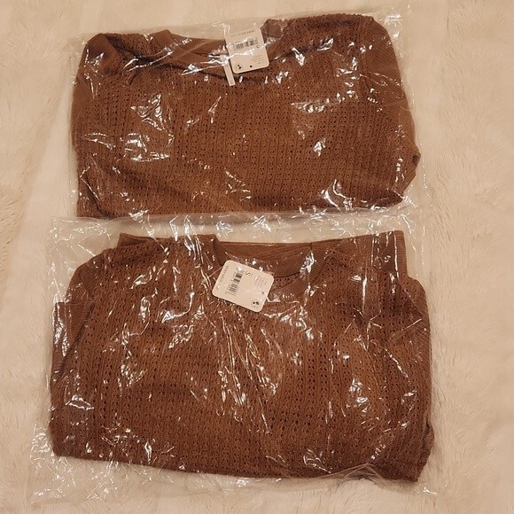 Free People H20 Crew Pullover in tiger eye size S new with tag - Picture 8 of 12